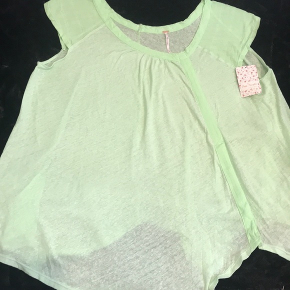 Free People Keep It Casual Queen Green Top. S - Picture 4 of 10
